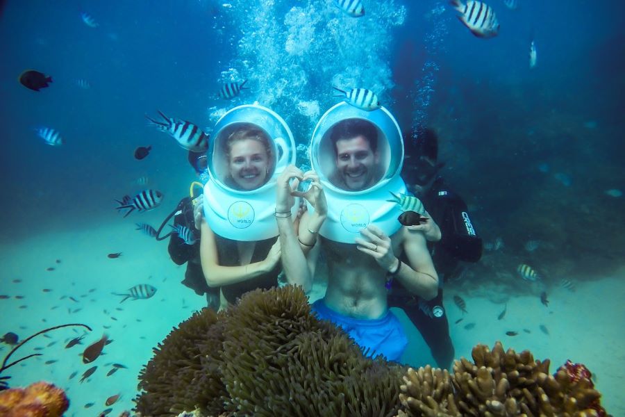 Snorkeling in Phu Quoc, an adventourous experience for 9 days in Vietnam.