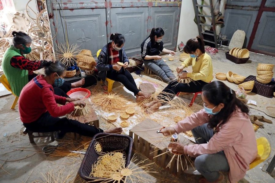 One of famous traditional craft villages in North Vietnam, Phu Vinh Village