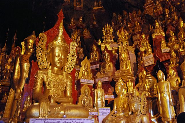 Inside of Pindaya Cave