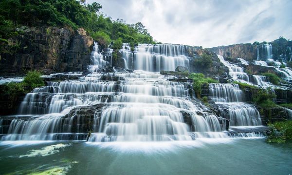 Pongour - a Stunning Terraced Waterfall in Central Highlands Vietnam