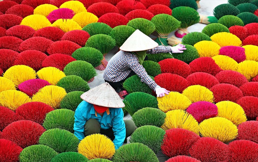 Quang Phu Cau Incense Village, - One of famous traditional craft villages in Vietnam