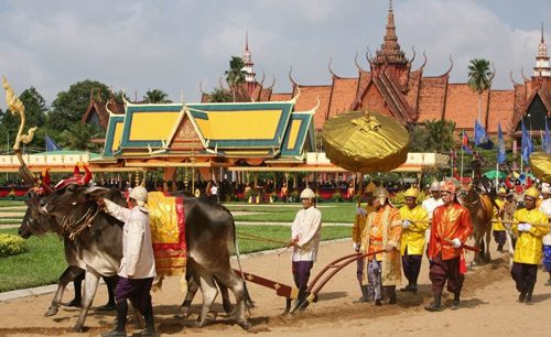 Royal Ploughing Ceremony in Cambodia