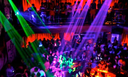 Inside a club in Ho Chi Minh City