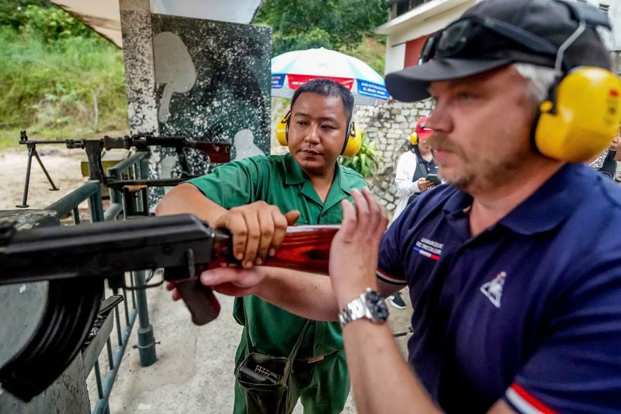 Cu Chi Tunnels Tour lets guests try real firearms in historical settings.