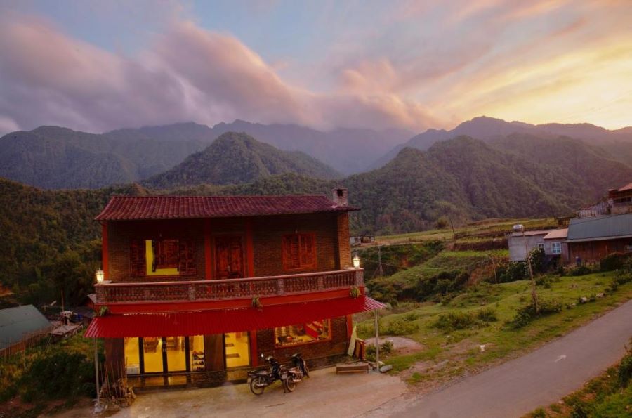 Cat Cat Vietnam’s Stone Paradise Homestay offers cozy stays with stunning hill views.
