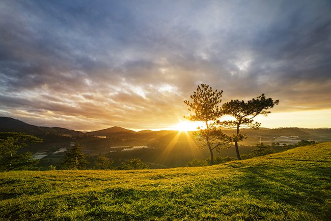 Sunrise on Thien Phuc Duc Hill, Da Lat