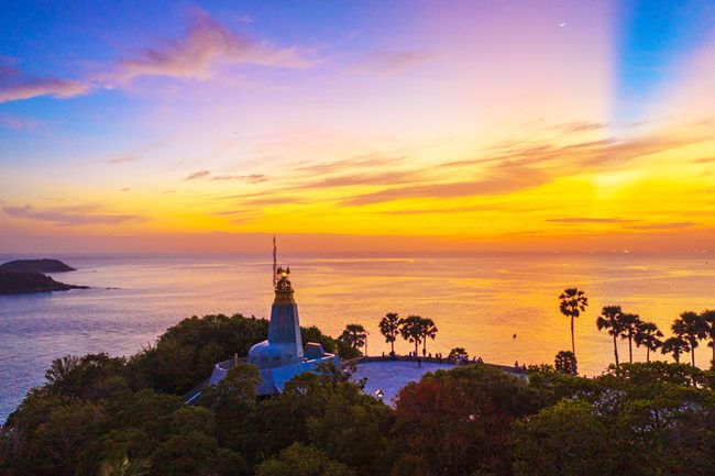 Beautiful sunset at Promthep Cape