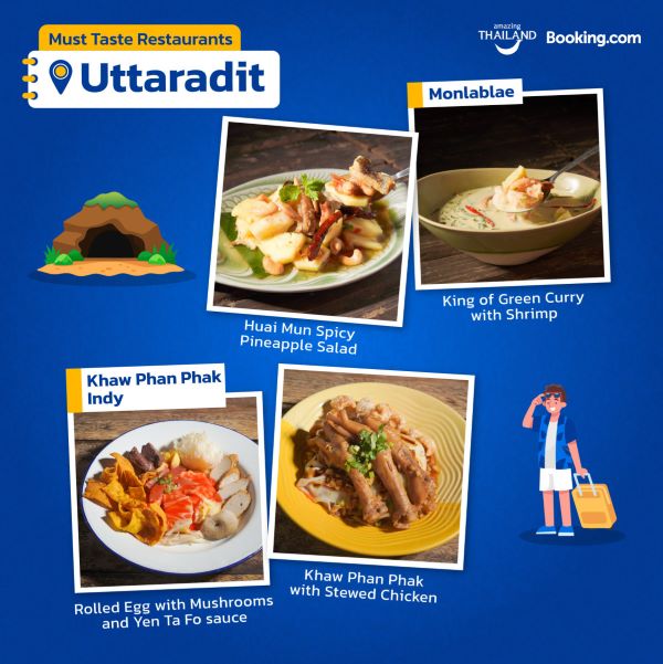 Uttaradit, and particularly the Laplae district, offers a palette of flavors that Thai food lovers should not miss.