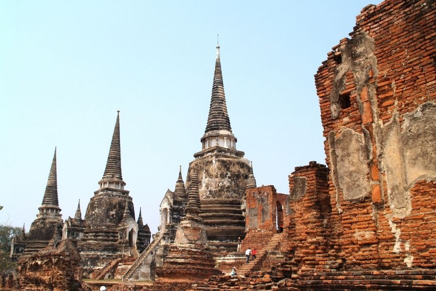Ancient temple ruins in Ayutthaya on Thailand tours 2026