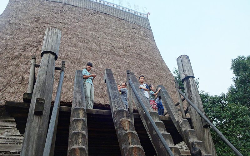 Unique folk architecture in Garden of Architecture