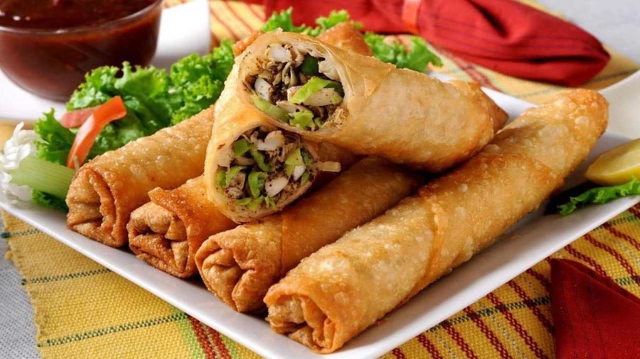 Vietnamese fried spring rolls bring warmth and joy to every Tet celebration table.