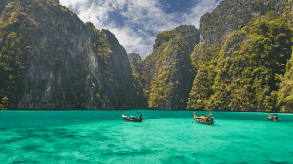 The beaches of Phi Phi Island are still among the most beautiful in Thailand